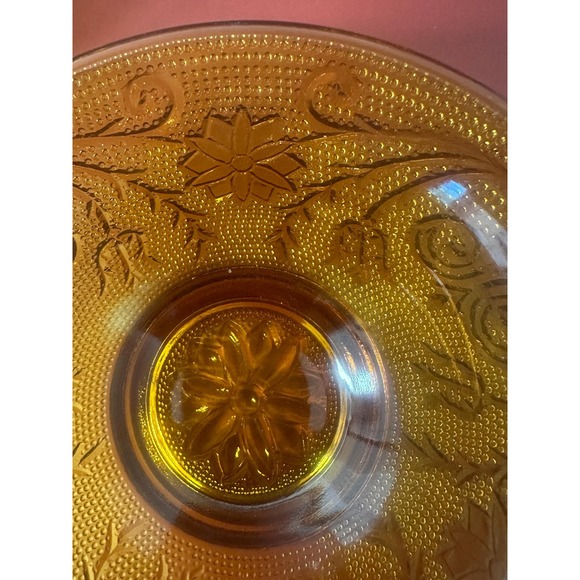 Vintage Amber Tiara Indiana Glass Sandwich Bowls, Set of 2 - Picture 4 of 5